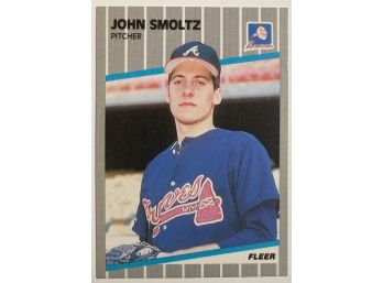 HOF John Smoltz RC - '89 Fleer