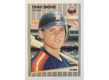 HOF Craig Biggio RC - '89 Fleer