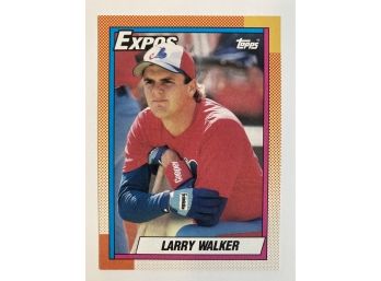 HOF Larry Walker RC - '90 Topps Featured Rookie