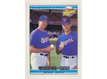 Donruss '92 Highlights - HOFs Gossage & Ryan