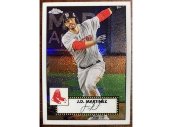 JD Martinez '21 Bowman Chrome 1952 Topps Redux Hologram Card