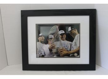 New York Yankees World Series Framed Photo Derek Jeter And Mariano Rivera