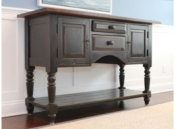 A Painted Hardwood Console, Or Buffet