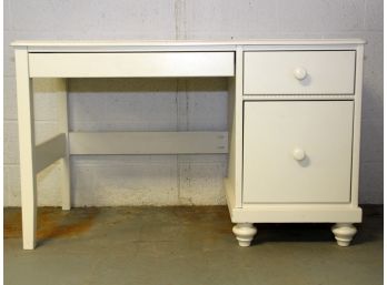 A White Painted Wood Desk By Land Of Nod