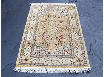 A Vintage Handknotted Wool Area Rug