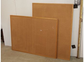 A Pair Of Large Cork Boards