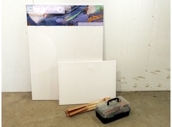 Art Supplies - Canvas, Portable Easel, And More