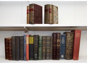 Vintage Bookends And Antique Books