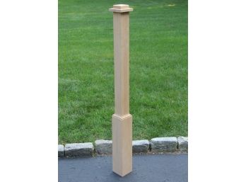 A Custom Oak Newel Post