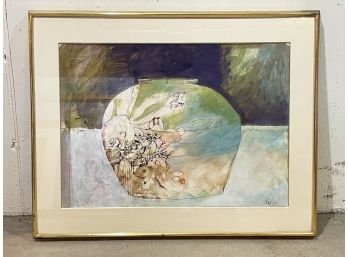 A Vintage Watercolor, Signed T. Russ 1984