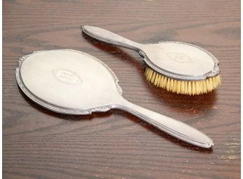 An Antique Sterling Silver Vanity Set