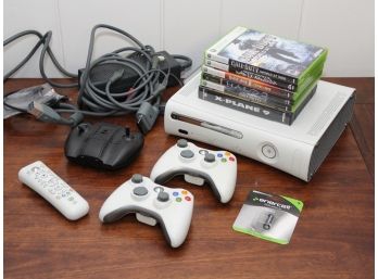 An XBox 360 And Assorted Games