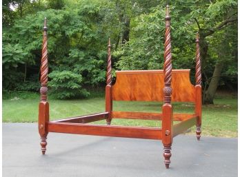 A Gorgeous Vintage King Size Four Poster Mahogany Bedstead