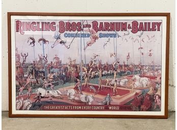 A Vintage Ringing Brothers Circus Advertising Poster