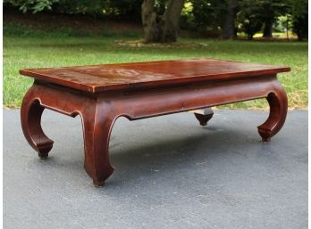 An Exotic Hardwood Chinoiserie Coffee Table