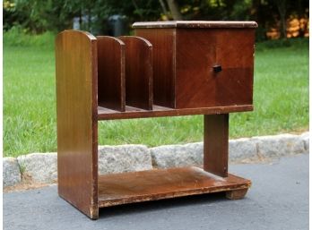 An Art Deco Humidor And Magazine Rack