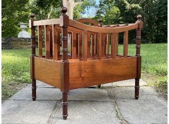 A Vintage Wood Canterbury, Or Magazine Rack