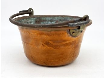 A Hammered Copper Pot