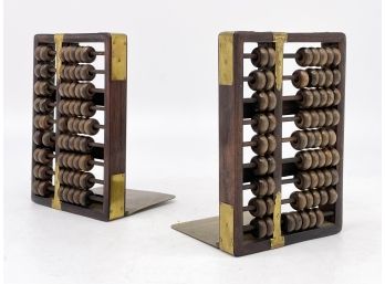 A Pair Of Abacus Bookends