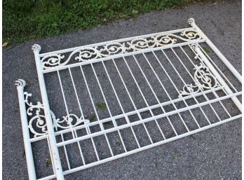 A Vintage Wrought Iron Queen Size Bedstead