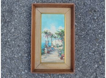 A Vintage Tropical Oil On Canvas, Signed A R Yity