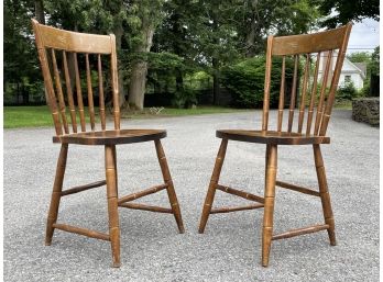 A Pair Of Vintage Hitchcock Chairs