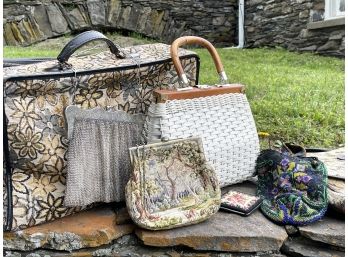 Vintage Ladies' Purses - Includes Fabulous 1920's Mesh Piece!