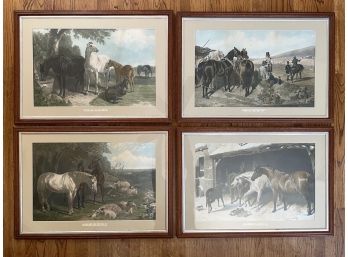 A Series Of 4 Original 19th Century Engravings By John Frederick Herring, Senr. (1795-1865)