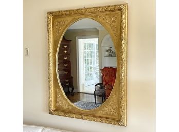 A Large 19th Century Gilt Framed Oval Mirror