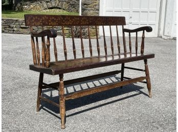 An Antique Hitchcock Bench