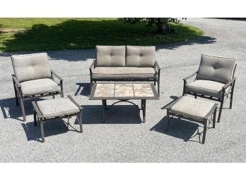 A Metal And Tile Outdoor Set By Better Homes & Gardens