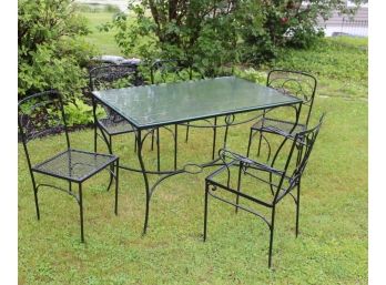 Vintage Wrought Iron Patio Set