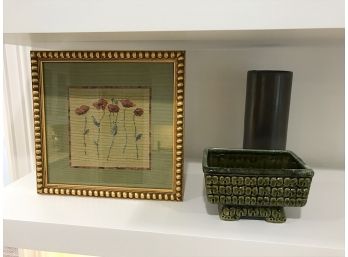 Needlepoint Floral Picture And Decor