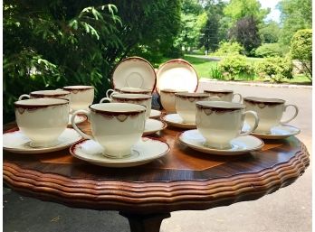 Lenox 'Pierce' Cups And Saucers