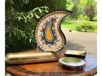 Decorative Platter And Plates