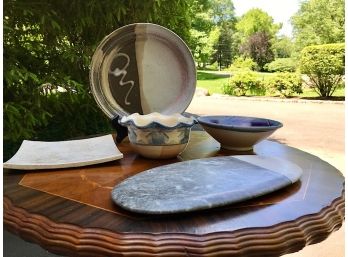 Pottery Plates And Bowls