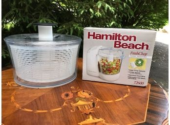 Hamilton Beach Chopper And OXO Salad Spinner