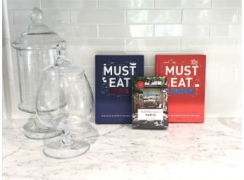 Glass Canisters And Foodie Books