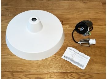 An Enameled Shop Lamp By Room & Board