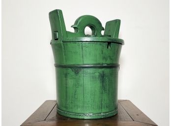 A Vintage Chinoiserie Well Bucket