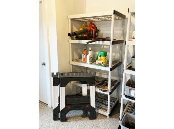 Garage Shelf And Contents #2 - Left Side (including Saw Horses!)