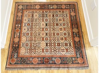 A Woven Geometric Area Rug