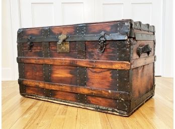 A Beautifully Restored Antique Steamer Trunk