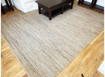 A Natural Chenille Rug By Pottery Barn