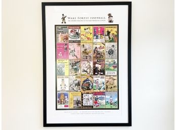 A Framed Wake Forest Football Print