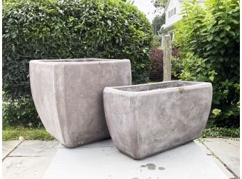 A Pair Of Modern Cast Planters