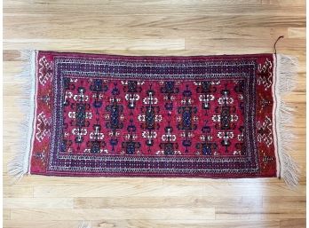 A Vintage Wool Hamadan Mat