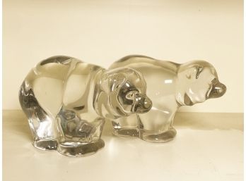 Crystal Polar Bear, Or Dog Sculptures