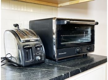 A Kitchen Aid Toaster Oven And T-Fal Toaster