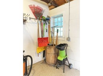 Garage Tools - Rakes, Batt Blower, And More